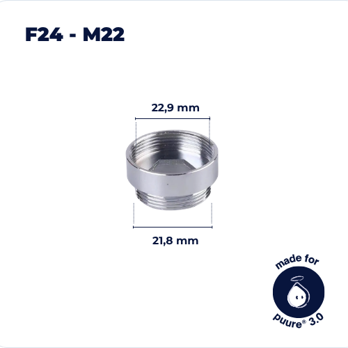 Adaptador de Torneira F24–M22 (Incluído)