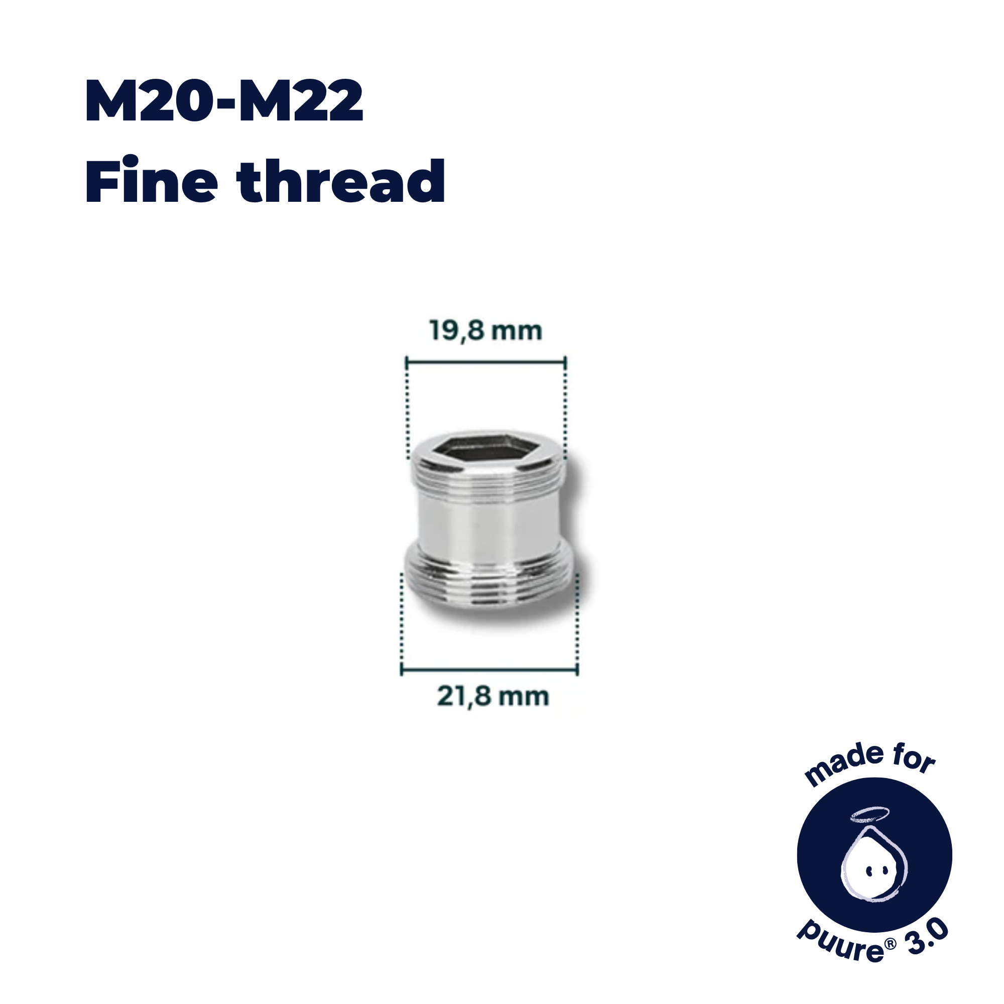 Adaptador de Torneira M18–M22