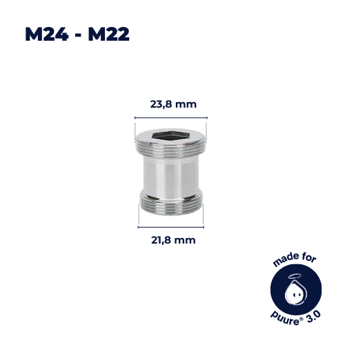 Adaptador de Torneira M24–M22 (Incluído)